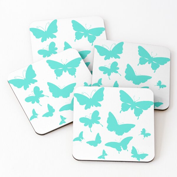 Item preview, Cute Butterfly patterns aquamarine  designed and sold by Chaoticzarts.