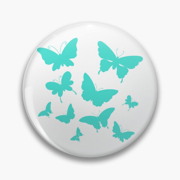 Item preview, Cute Butterfly patterns aquamarine  designed and sold by Chaoticzarts.