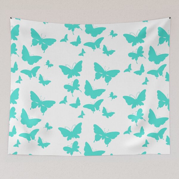Item preview, Cute Butterfly patterns aquamarine  designed and sold by Chaoticzarts.