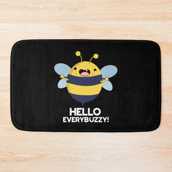 Item preview, Hello Everybuzzy Funny Bee Puns (Dark BG) designed and sold by punnybone.
