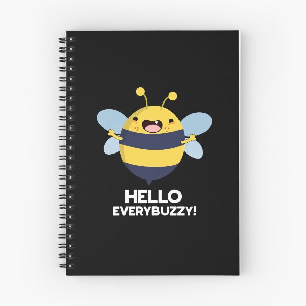 Item preview, Hello Everybuzzy Funny Bee Puns (Dark BG) designed and sold by punnybone.