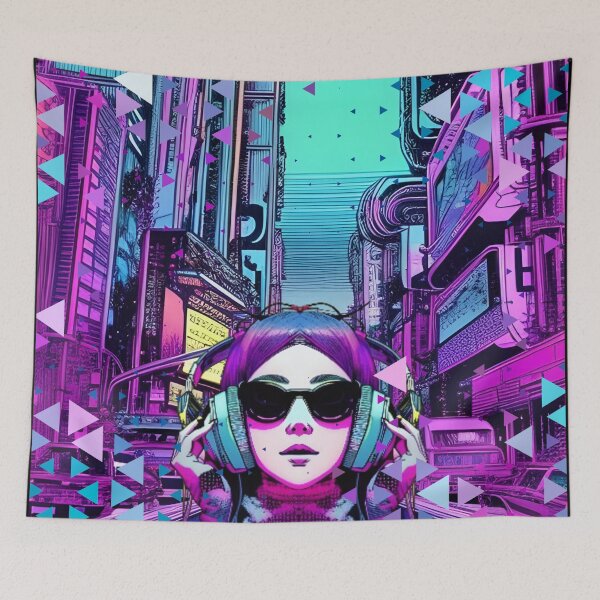 Item preview, Dystopian Tunes Cyberpunk Design designed and sold by INSOMNIAC101.