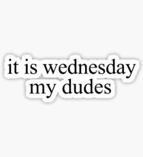 It is Wednesday my dudes Sticker