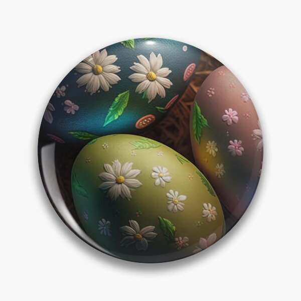 Artikelvorschau, Easter eggs with flowers pattern design, vintage colors and luminous light 7 entworfen und verkauft von jetaiart.