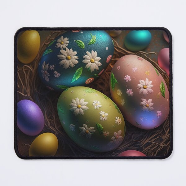 Artikelvorschau, Easter eggs with flowers pattern design, vintage colors and luminous light 7 entworfen und verkauft von jetaiart.