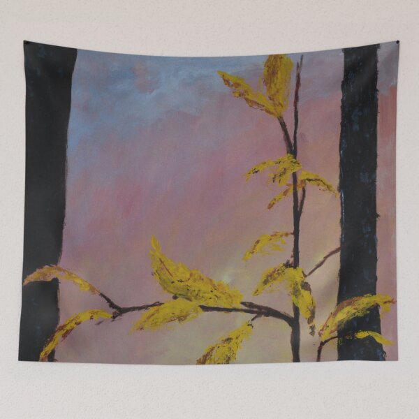 Item preview, Sunrise on beech leaves designed and sold by M Maloney.