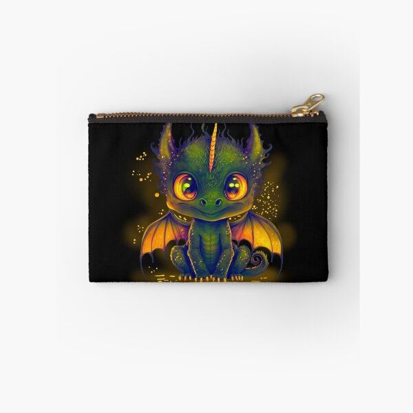Item preview, Cute Green Baby Dragon with Horns designed and sold by KOTOdesign.