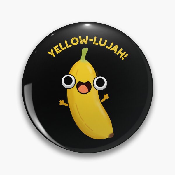 Item preview, Yellow-lujah Funny Banana Puns (Dark BG) designed and sold by punnybone.