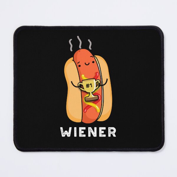 Item preview, Wiener Funny Sausage Puns (Dark BG) designed and sold by punnybone.