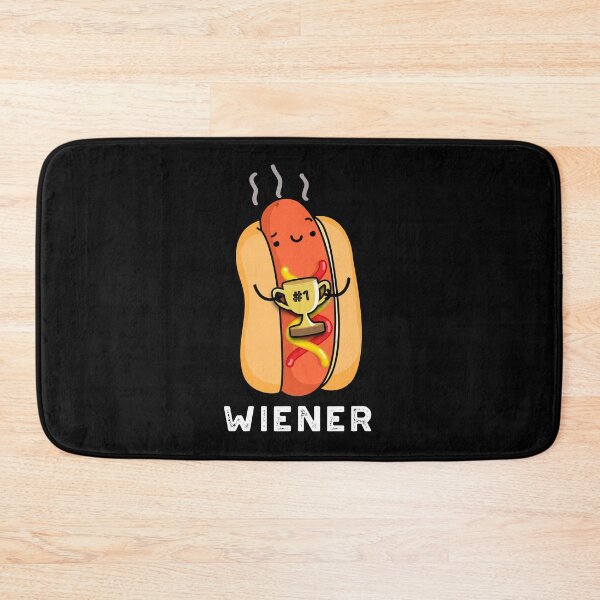 Item preview, Wiener Funny Sausage Puns (Dark BG) designed and sold by punnybone.