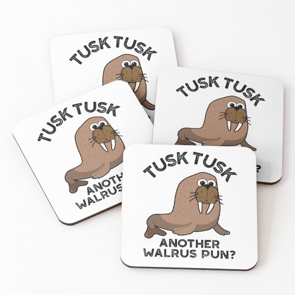 Item preview, Tusk Tusk Another Walrus Pun Funny Animal Puns  designed and sold by punnybone.