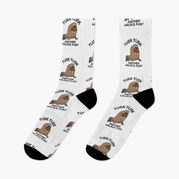 Item preview, Tusk Tusk Another Walrus Pun Funny Animal Puns  designed and sold by punnybone.
