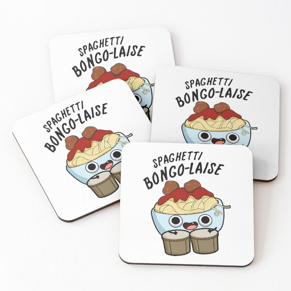 Item preview, Spaghetti Bongolaise Funny Food Puns  designed and sold by punnybone.