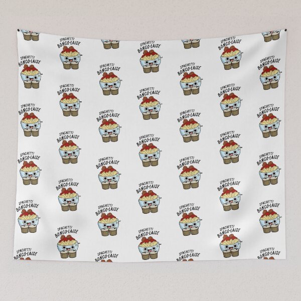 Item preview, Spaghetti Bongolaise Funny Food Puns  designed and sold by punnybone.