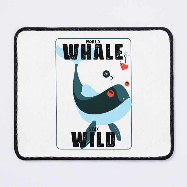 Item preview, World Whale Stay Wild in a box Box with Love Bait designed and sold by activlifewear.