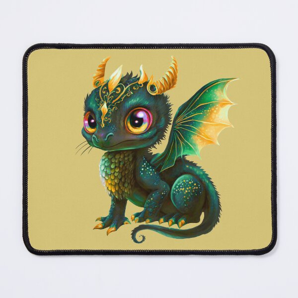Item preview, Green-gold Baby Dragon designed and sold by KOTOdesign.