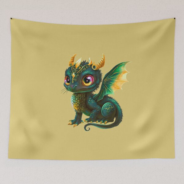 Item preview, Green-gold Baby Dragon designed and sold by KOTOdesign.