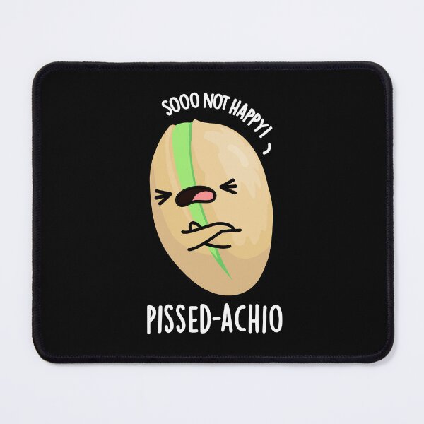 Item preview, Pissed-achio Funny Pistachio Puns (Dark BG) designed and sold by punnybone.