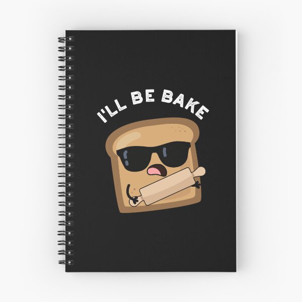 Item preview, I'll Be Bake Funny Bread Movie Puns (Dark BG) designed and sold by punnybone.