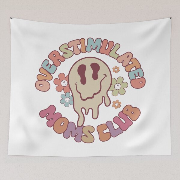 Artikelvorschau, Überstimulierter Moms Club, Retro Groovy entworfen und verkauft von printify.