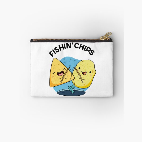 Artikelvorschau, Fischchips Lustige Essen Wortspiele entworfen und verkauft von punnybone.