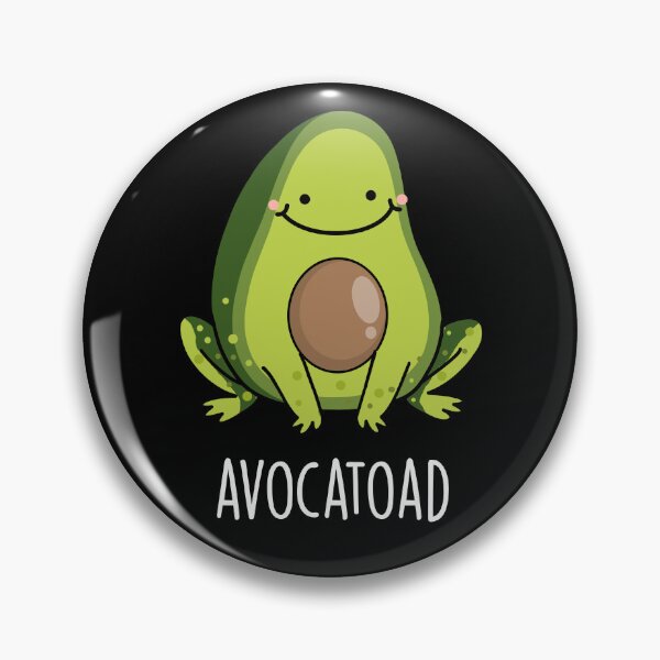 Item preview, Avocatoad Funny Avocado Puns (Dark BG) designed and sold by punnybone.