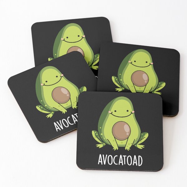 Item preview, Avocatoad Funny Avocado Puns (Dark BG) designed and sold by punnybone.