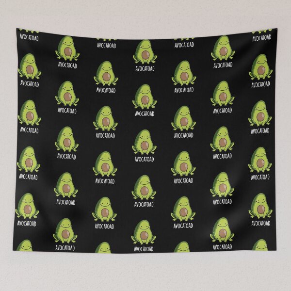 Item preview, Avocatoad Funny Avocado Puns (Dark BG) designed and sold by punnybone.
