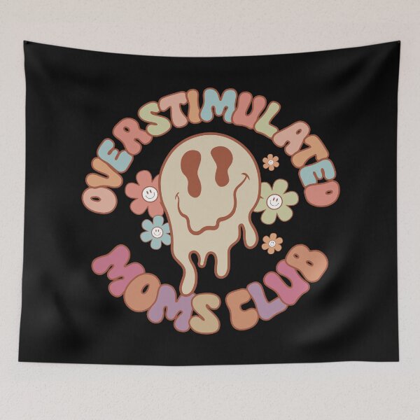 Artikelvorschau, Überstimulierter Moms Club, Retro Groovy entworfen und verkauft von printify.