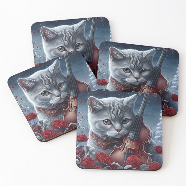 Artikelvorschau, British Shorthair And Violin entworfen und verkauft von Nocturne  Paws.