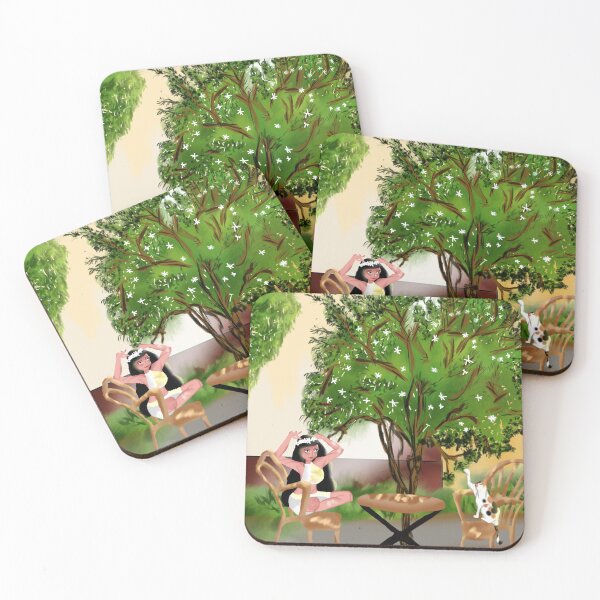 Item preview, Garden date with calico designed and sold by Fillustration.