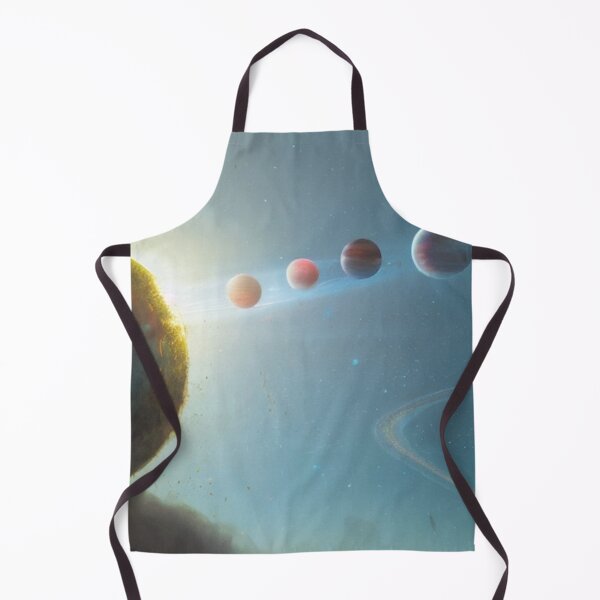 Item preview, 4 Gas Giants Orbiting Dead Planet in Clear Blue Galaxy designed and sold by Space-Wear.