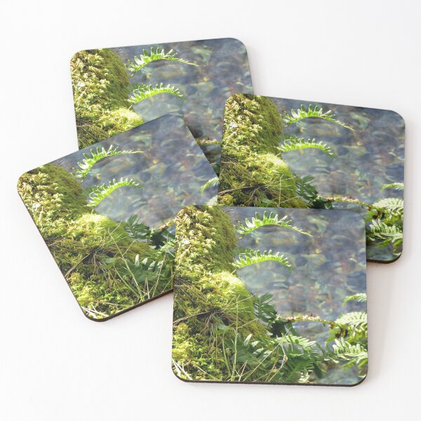 Item preview, Moss & Ferns Crescent Lake Shoreline designed and sold by Elaine Bawden.