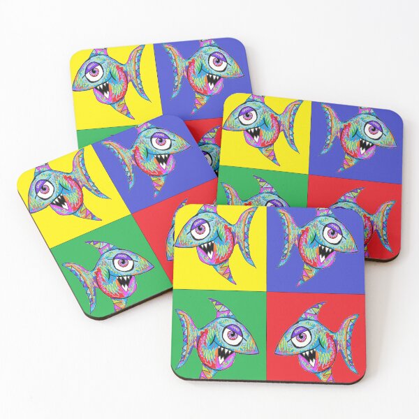 Item preview, cool pop art brilliant fish designed and sold by LowEndGraphics.