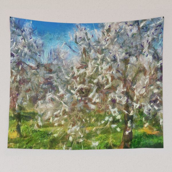 Item preview, Spring Almond Blossom Dotted Art 3 designed and sold by taiche.