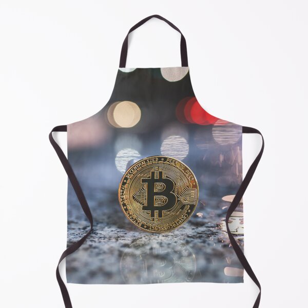 Item preview, Bitcoin crypto coin with night city background designed and sold by salarkoshop.