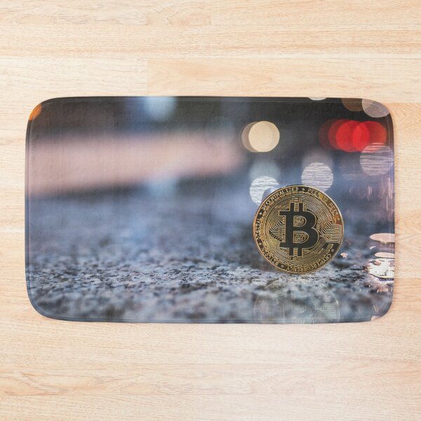Item preview, Bitcoin crypto coin with night city background designed and sold by salarkoshop.