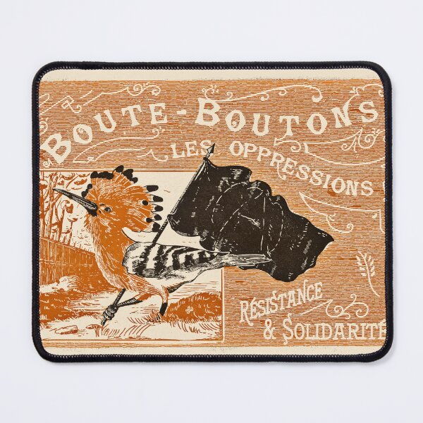 Item preview, Boute-Boutons oppressions – Revolutionary Hoopoe designed and sold by Loki Propagandart.