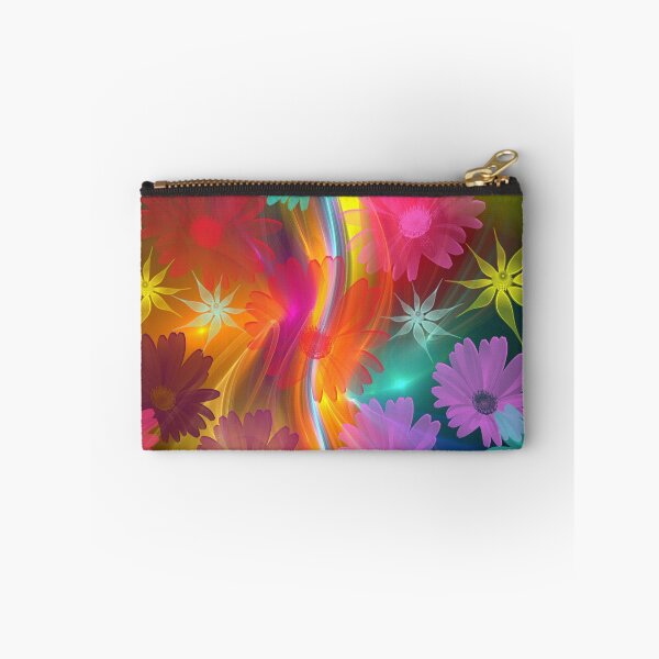 Item preview, Whimsical flowers on an abstract background designed and sold by walstraasart.