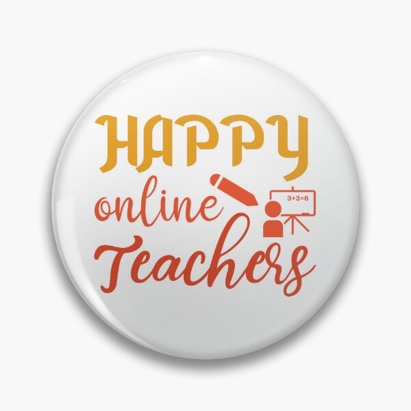 Item preview, HAPPY ONLINE TEACHERS designed and sold by SticerOcean.