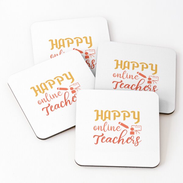Item preview, HAPPY ONLINE TEACHERS designed and sold by SticerOcean.