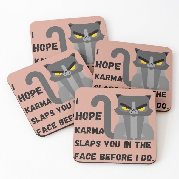 Item preview, Angry Cat Karma designed and sold by Kate Juergens.