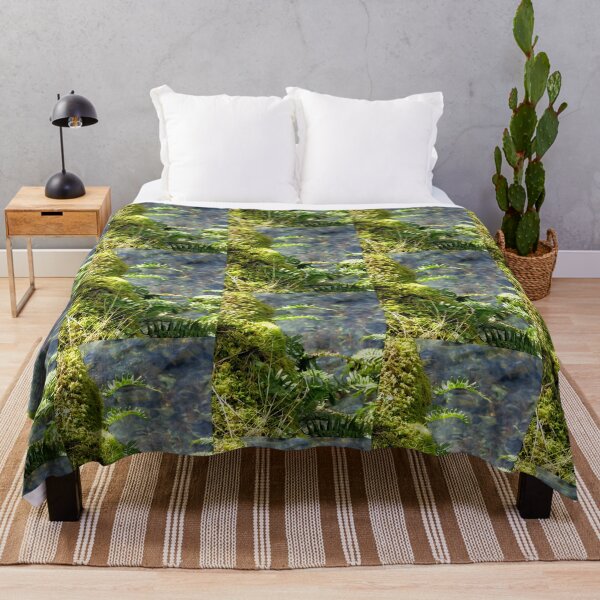 Item preview, Musgo y helechos Crescent Lake Shoreline designed and sold by Elaine Bawden.