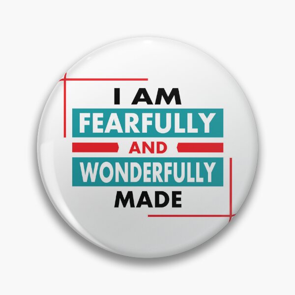 Item preview, I Am Fearfully and Wonderfully Made T-shirt, Sticker and logo designed and sold by Billium Halder.