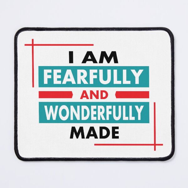 Item preview, I Am Fearfully and Wonderfully Made T-shirt, Sticker and logo designed and sold by Billium Halder.