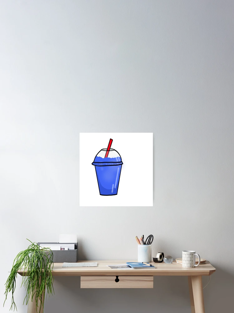 Thumbnail 2 of 3, Poster, Blue Raspberry Slushie designed and sold by Courtcc.