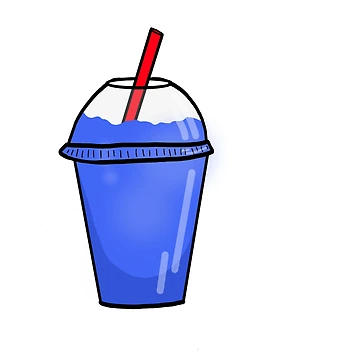 Artwork thumbnail, Blue Raspberry Slushie by Courtcc