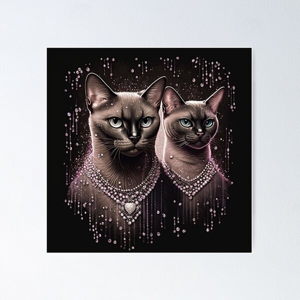 Item preview, Luxury Burmese Cats designed and sold by Nocturne  Paws.