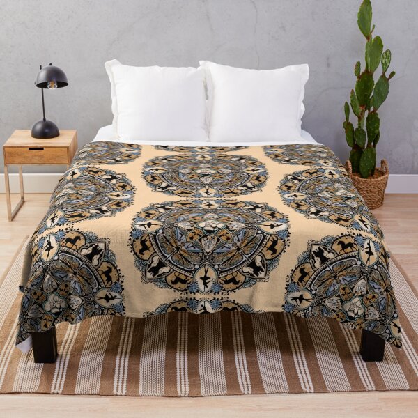 Item preview, mandala with dragonflies, horses and ballerinas designed and sold by Hennagirl.
