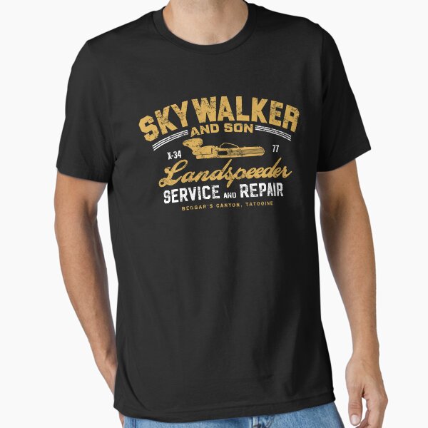 Vista previa del artículo con la obra «Skywalker y su hijo Landspeeder», diseñado y vendido por Candywrap Studio.